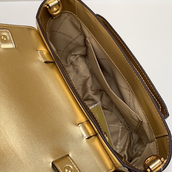 MICHAEL KORS MANHATTAN MEDIUM TOP HANDLE SCHOOL SATCHEL/ CROSSBODY PALE NWT - Picture 10 of 16